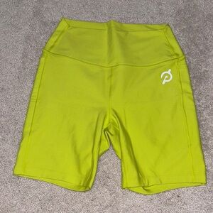 Peloton Lime Green Bike Shorts